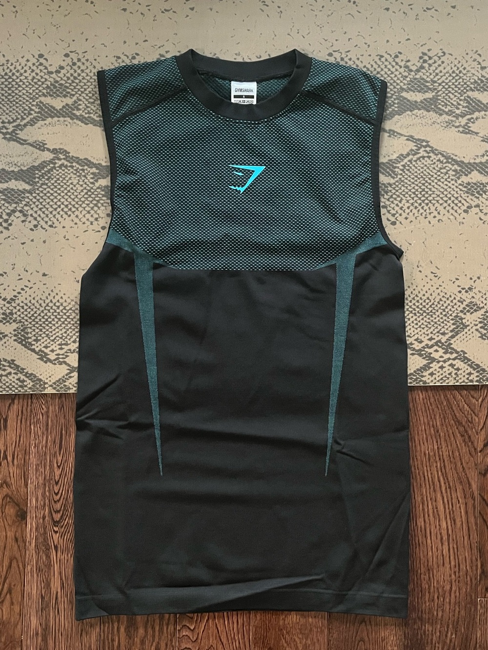 Gymshark Mens Brand Blue Onyx V5 Tank Top